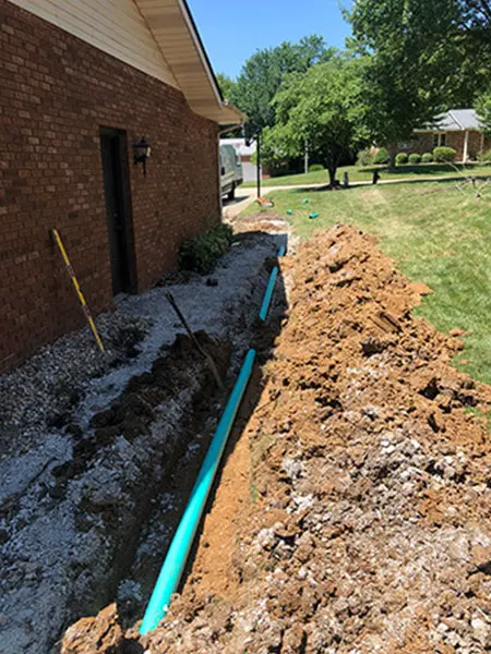 drainage line replacement edwardsville il